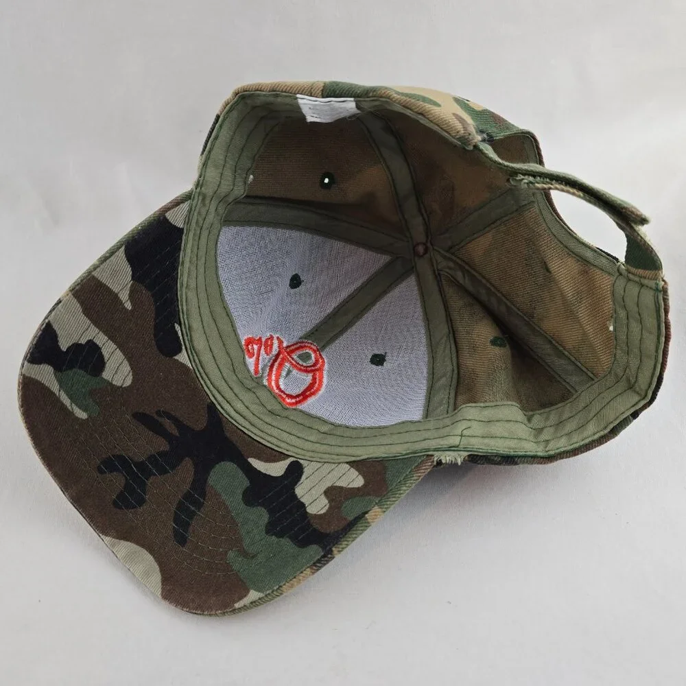 Baltimore Orioles Camo Hat Green Orange Logo Adjustable Baseball Cap MLB Casual - Picture 6 of 7